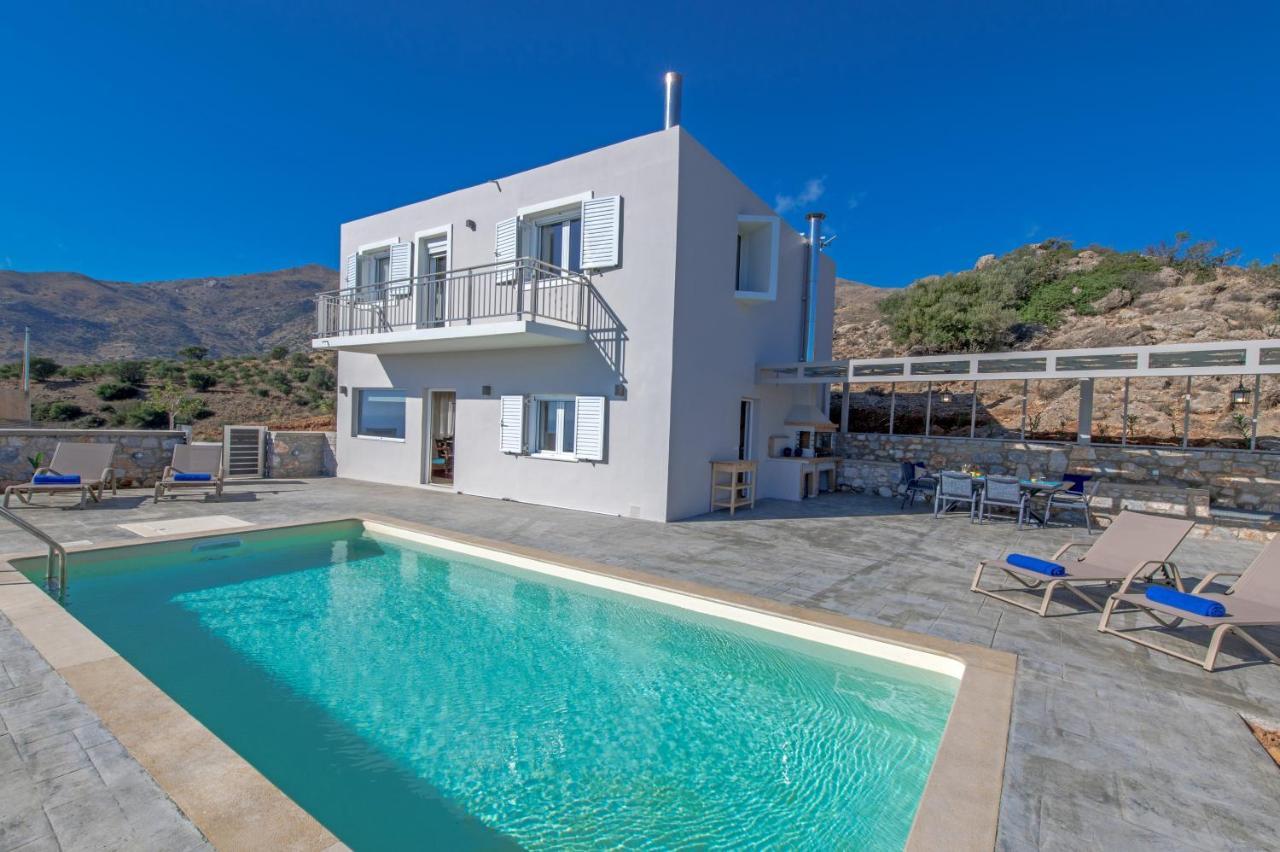 Tranquil Sea View Villa With Private Pool, Just 2Km From The Beach! Agia Galini Buitenkant foto