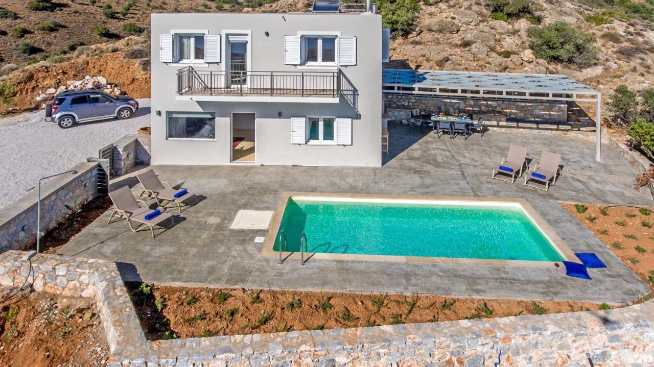 Tranquil Sea View Villa With Private Pool, Just 2Km From The Beach! Agia Galini Buitenkant foto