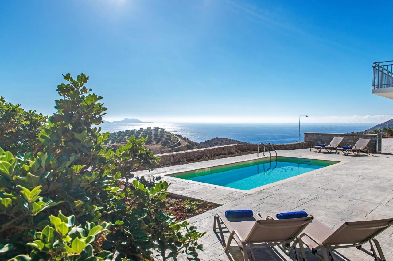 Tranquil Sea View Villa With Private Pool, Just 2Km From The Beach! Agia Galini Buitenkant foto