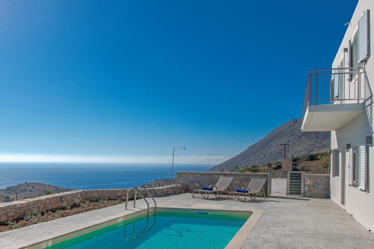 Tranquil Sea View Villa With Private Pool, Just 2Km From The Beach! Agia Galini Buitenkant foto