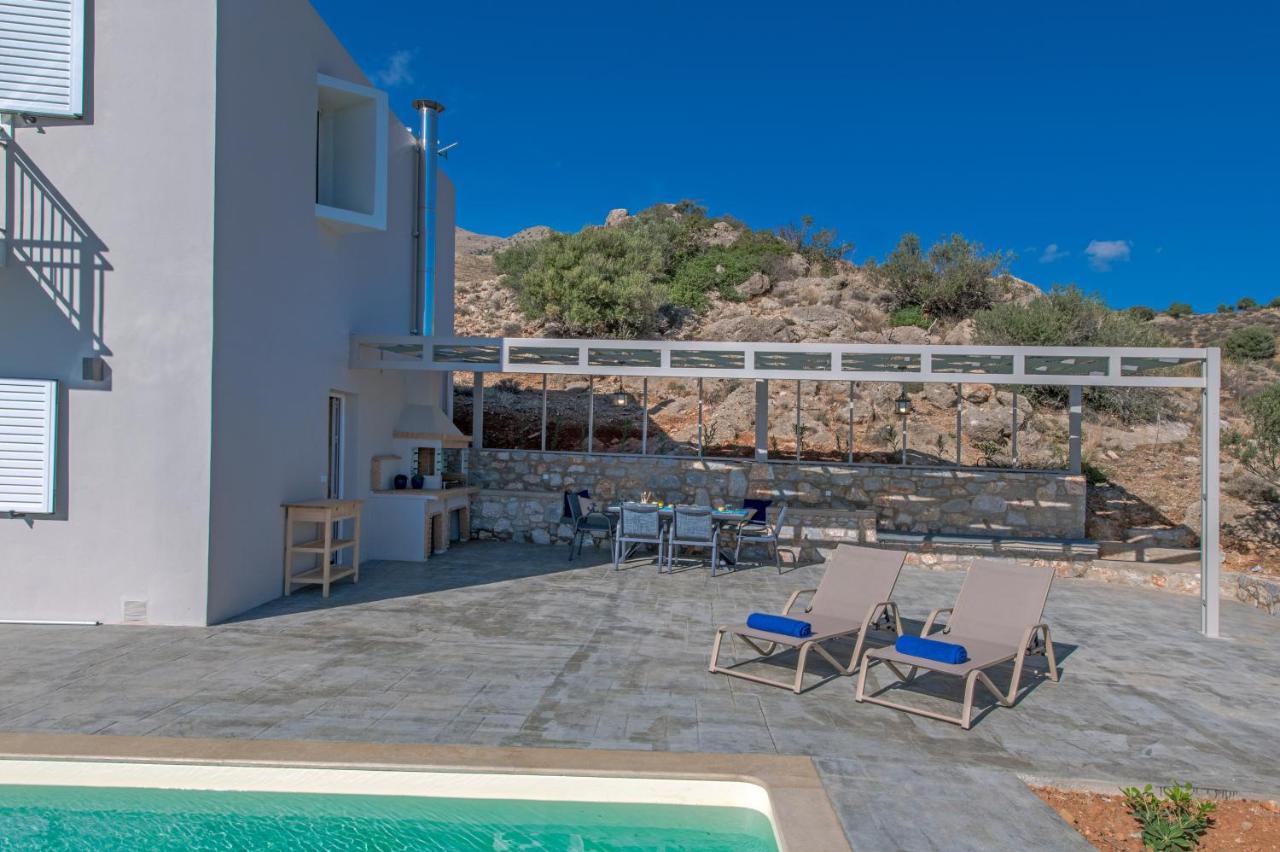 Tranquil Sea View Villa With Private Pool, Just 2Km From The Beach! Agia Galini Buitenkant foto