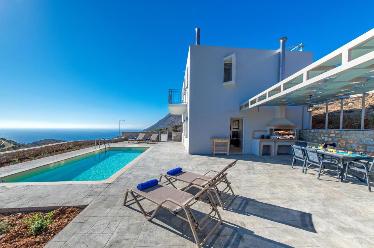 Tranquil Sea View Villa With Private Pool, Just 2Km From The Beach! Agia Galini Buitenkant foto